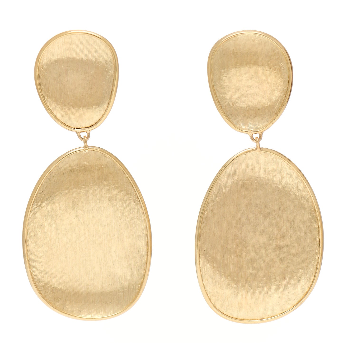 18K Yellow Gold Small Lunaria Drop Earrings