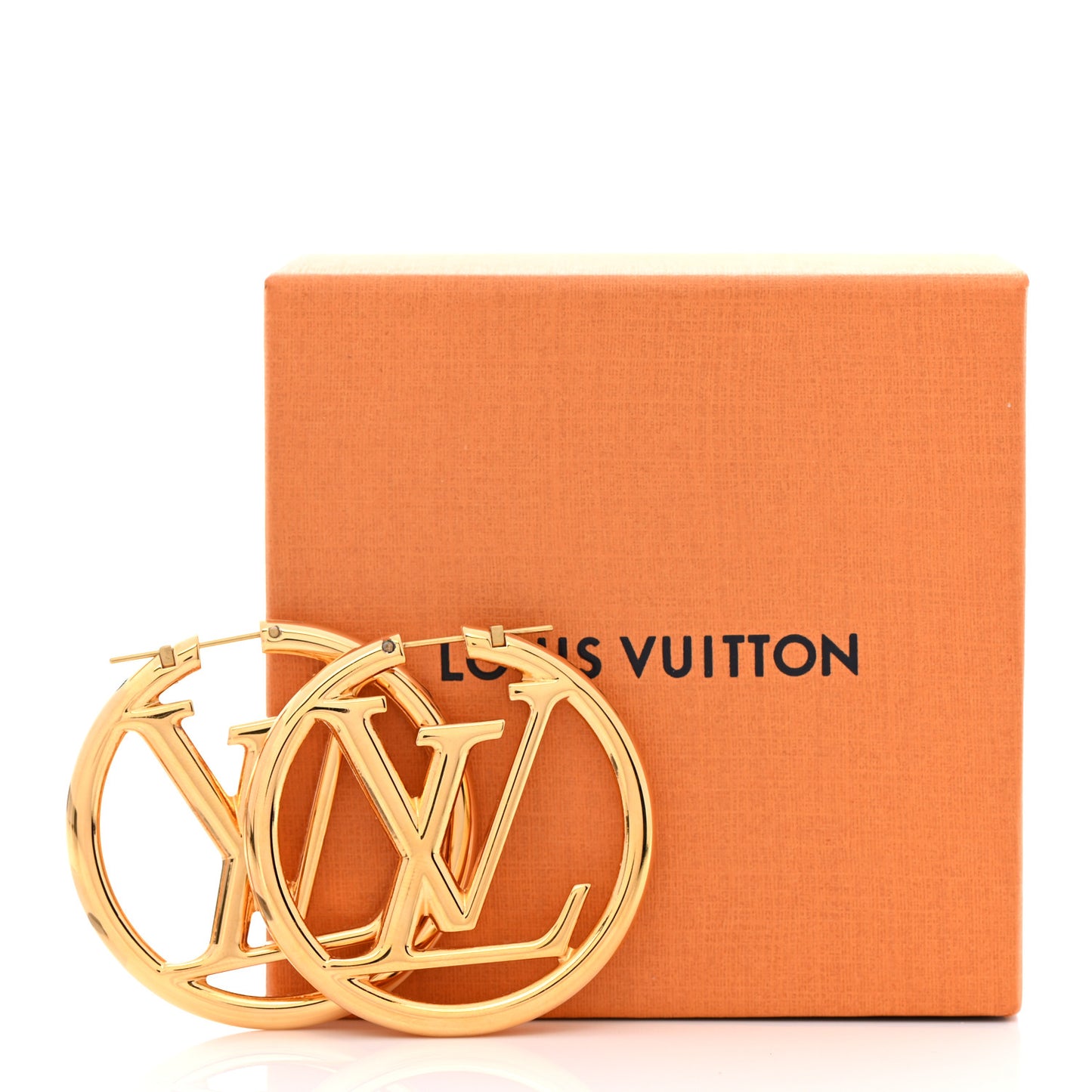 Metal Louise Hoop Earrings Gold