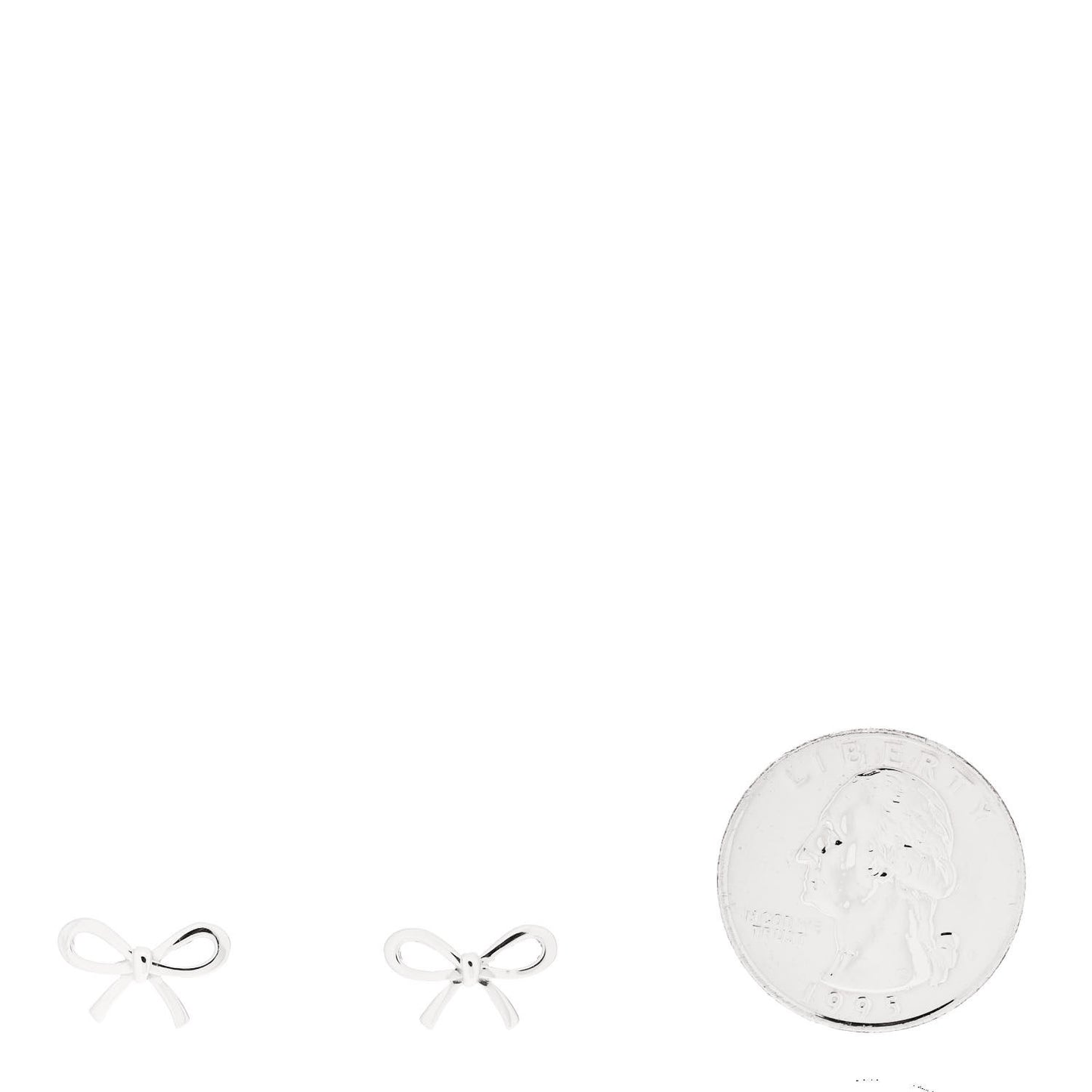 Sterling Silver Bow Earrings
