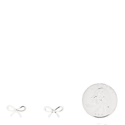 Tiffany Sterling Silver Bow Earrings 2 of 4