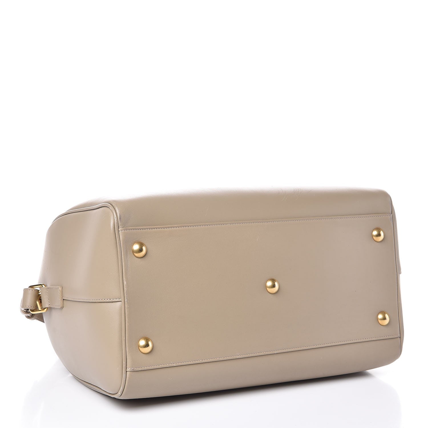 Saint Laurent Calfskin Classic Duffle 6 Beige Vintage 4 of 13