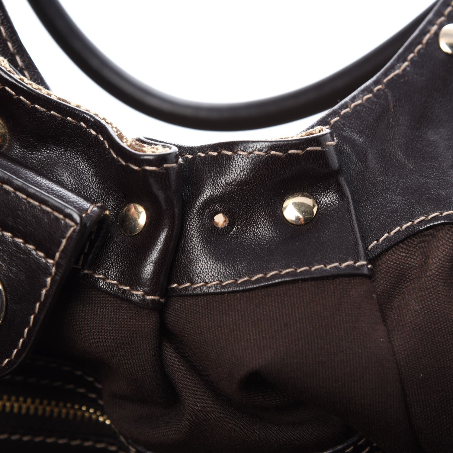 Gucci Monogram Studded Pelham Tote Ebony 8 of 9