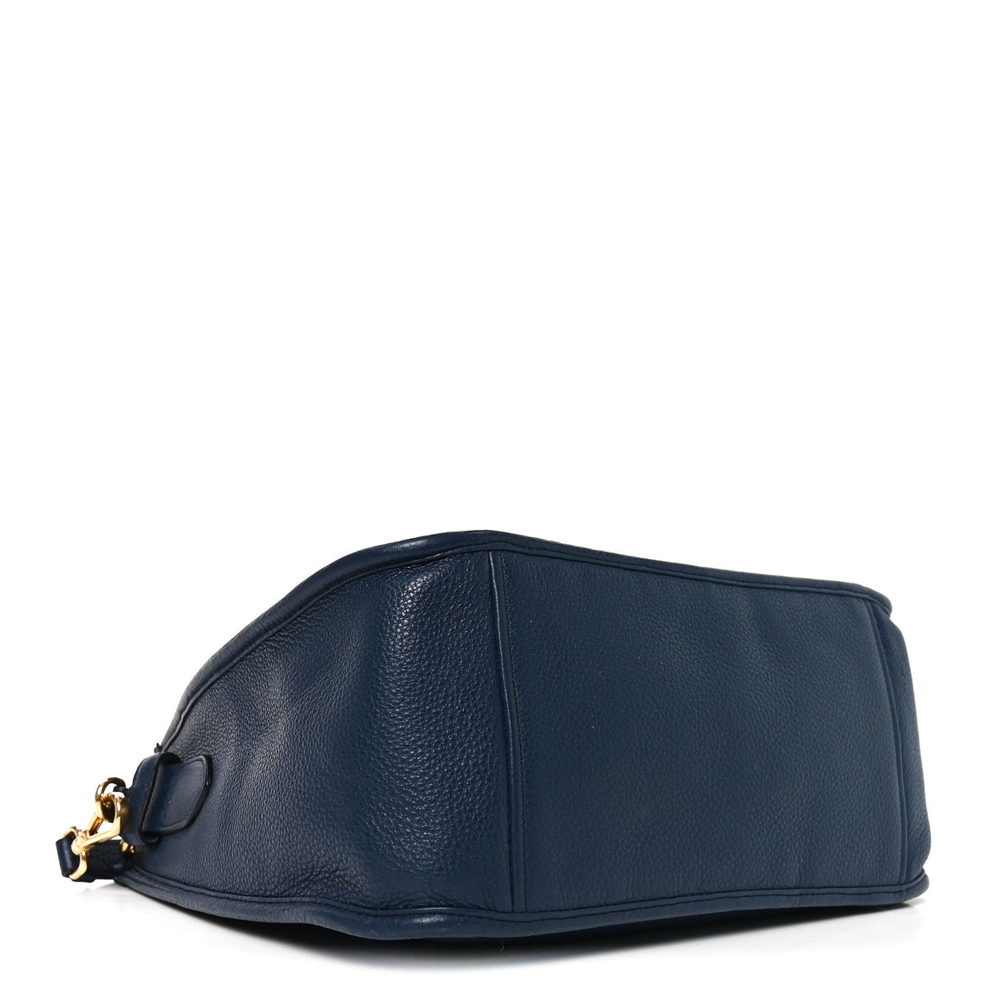 Vitello Daino Soft Shoulder Bag Blue