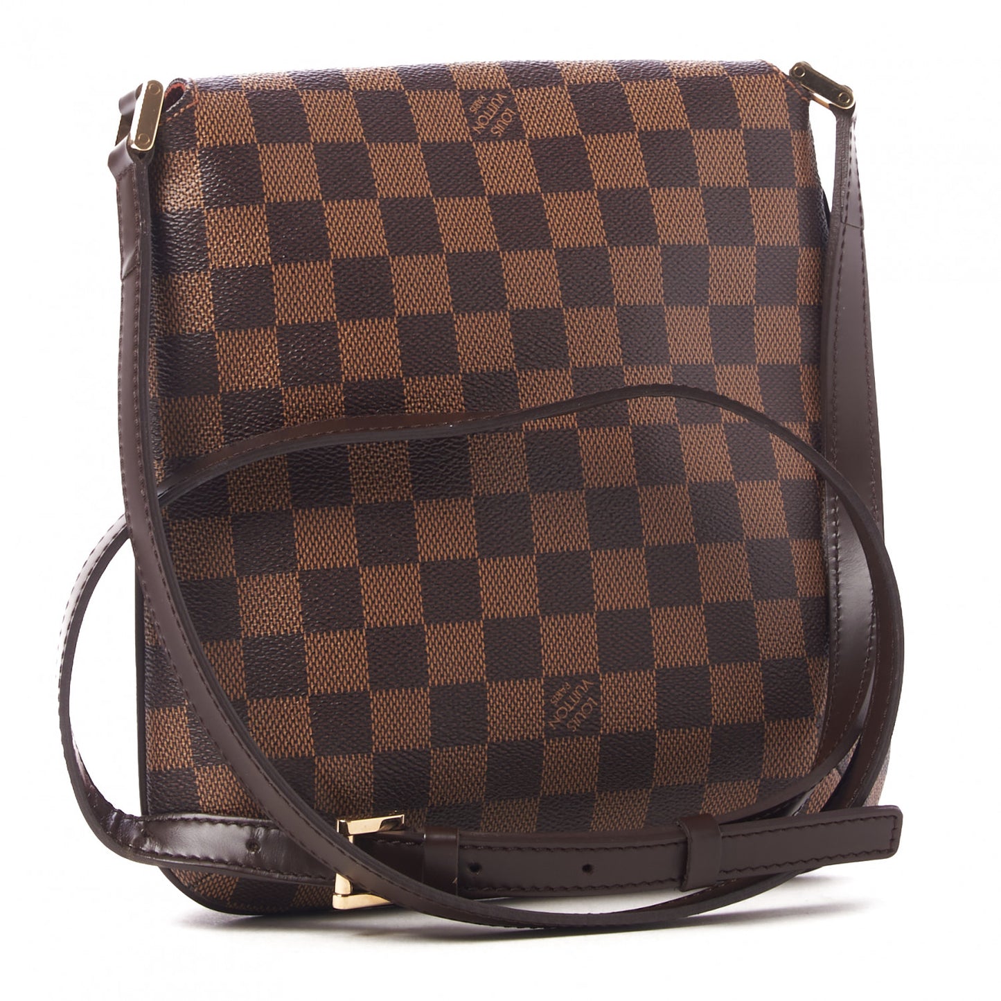 Damier Ebene Musette Salsa Long Strap