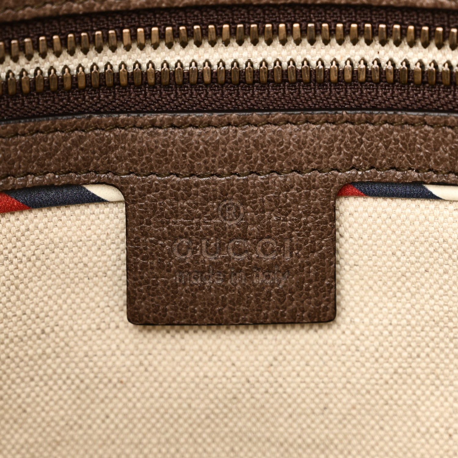 Gucci Soft GG Supreme Monogram Courrier Web Medium Flat Messenger Bag Beige New Acero Multicolor 6 of 10