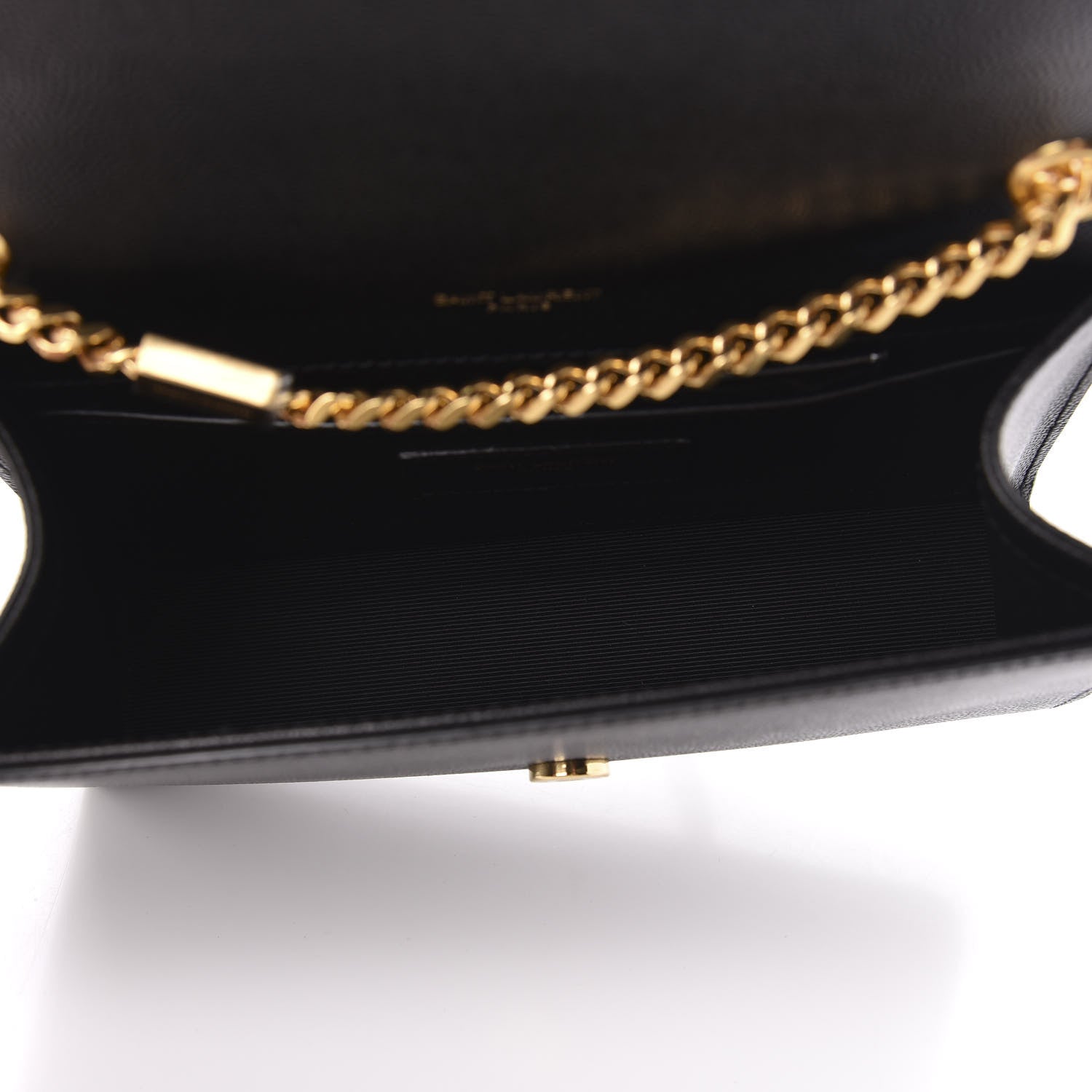 Saint Laurent Grain De Poudre Small Monogram Kate Satchel Black 5 of 9