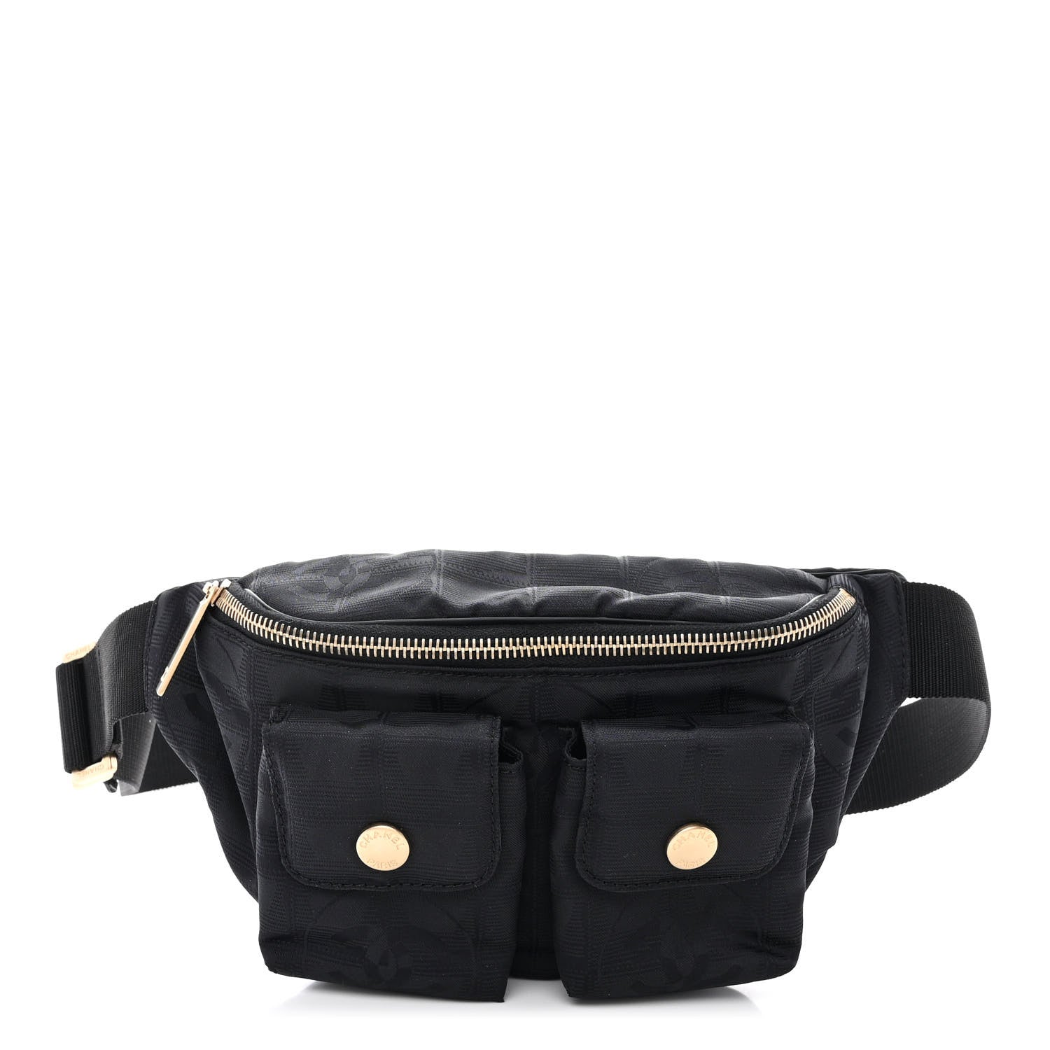 Chanel Nylon Travel Belt Bag Black 1 of 10