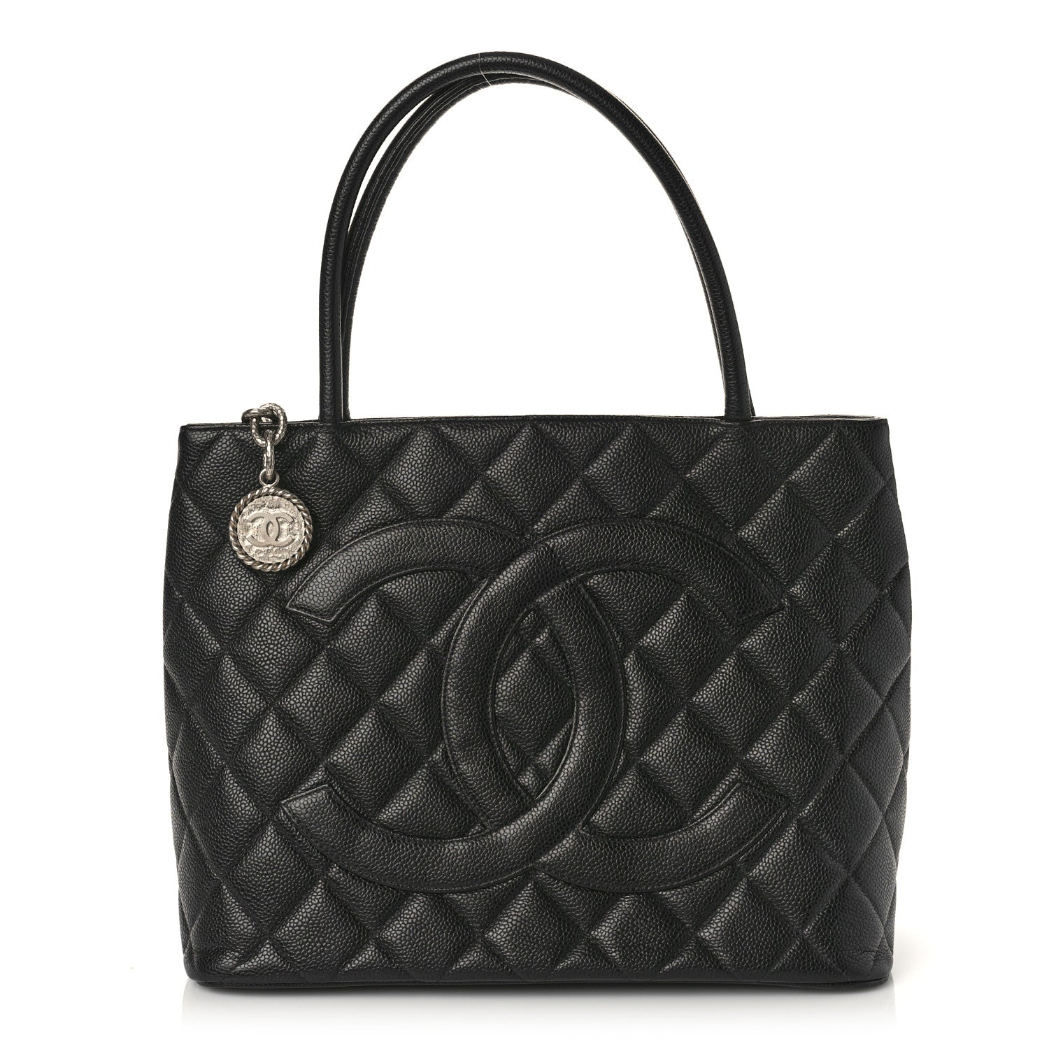 Chanel Caviar Quilted Medallion Tote Black 1 of 9