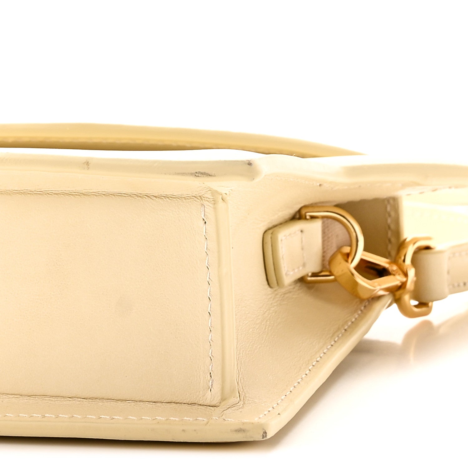 Jacquemus Smooth Calfskin Le Sac Rond Ivory 9 of 9