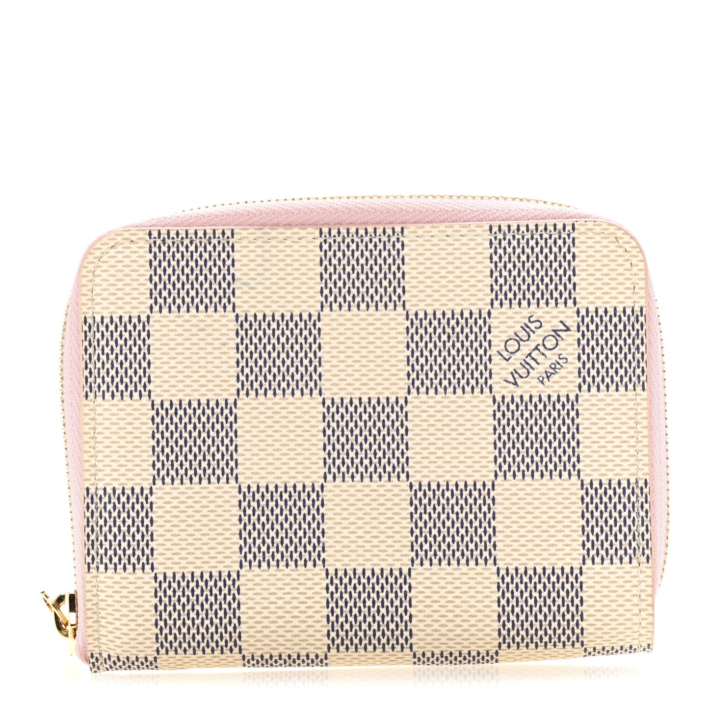 Damier Azur Zippy Coin Purse Rose Ballerine
