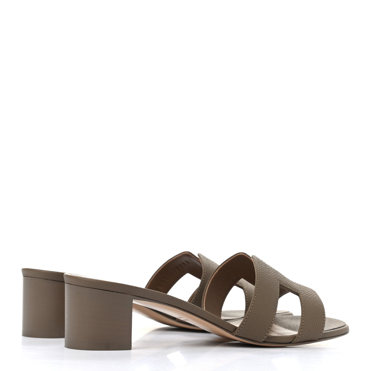 Hermes Epsom Oasis Sandals 37 Etoupe 4 of 9