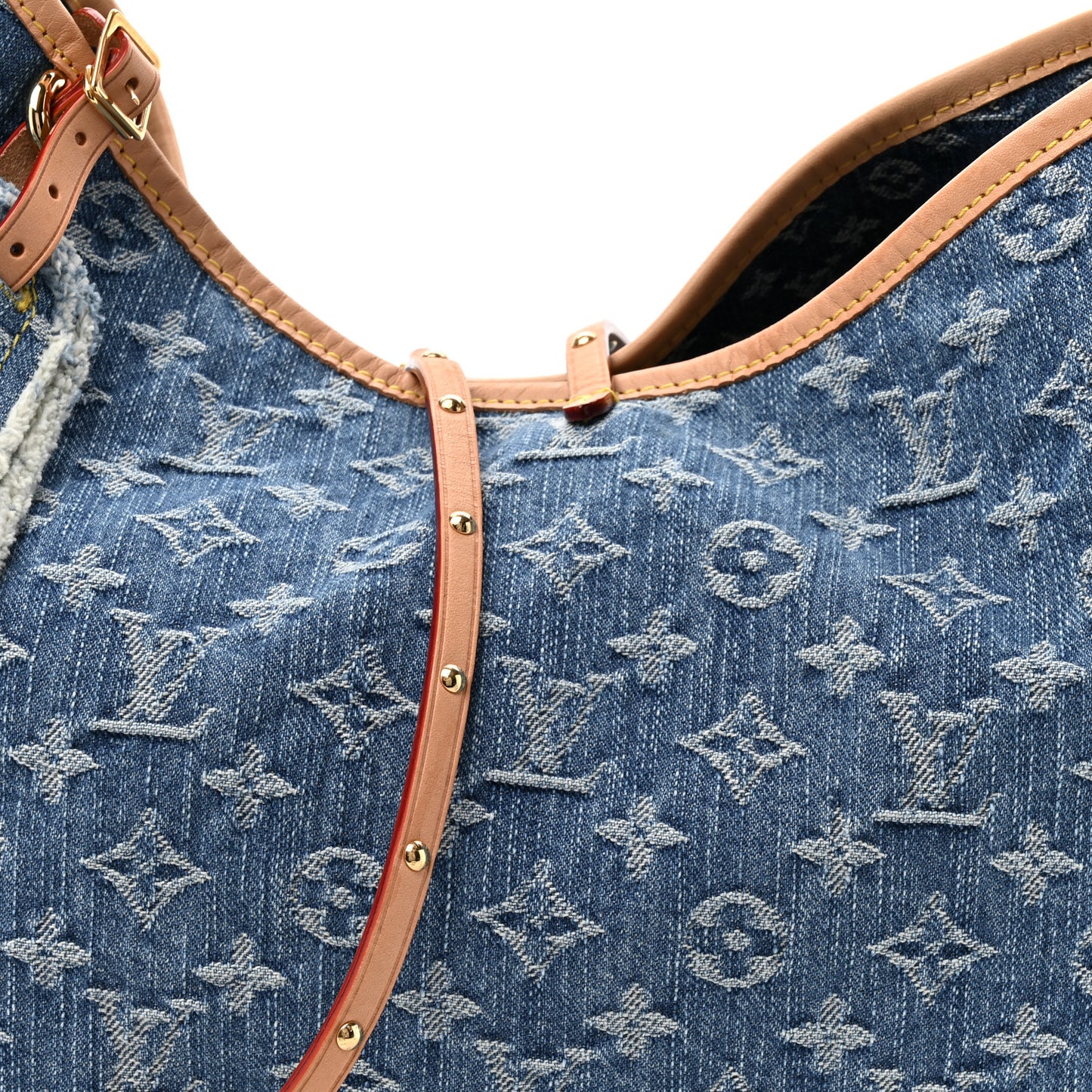 Monogram Denim CarryAll MM Blue