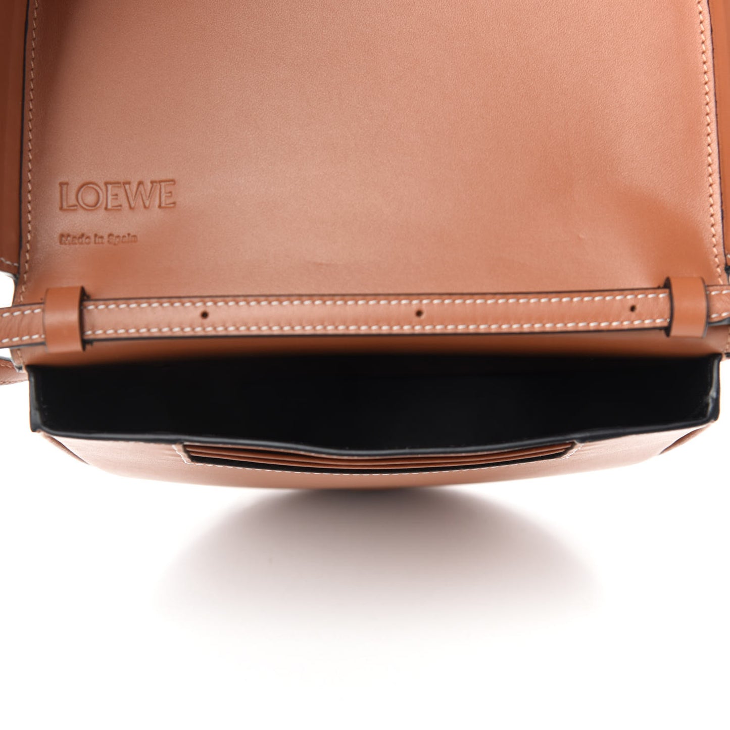 Soft Calfskin Small Heel Bag Tan
