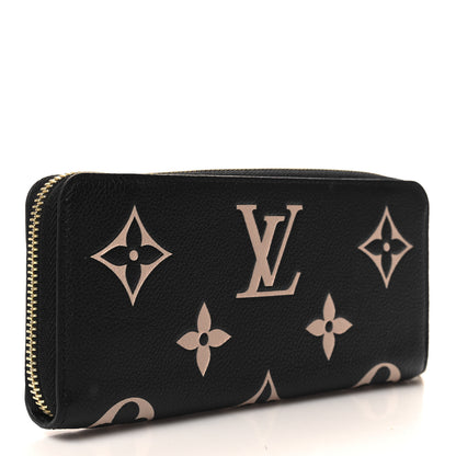 Louis Vuitton Empreinte Monogram Giant Clemence Wallet Black Beige 3 of 6