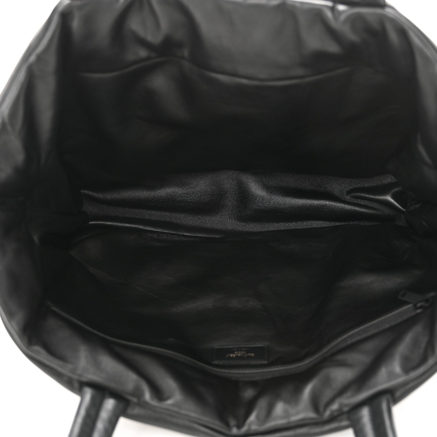 Saint Laurent Lambskin Wide Puffer Tote Black 4 of 10