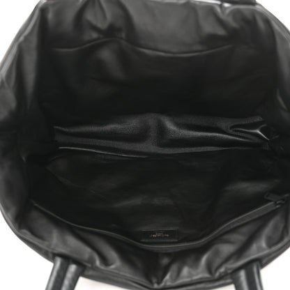 Saint Laurent Lambskin Wide Puffer Tote Black 4 of 10