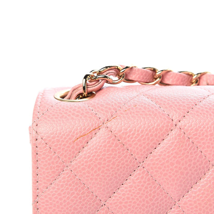 Chanel Caviar Quilted Mini Square Flap Pink 8 of 12