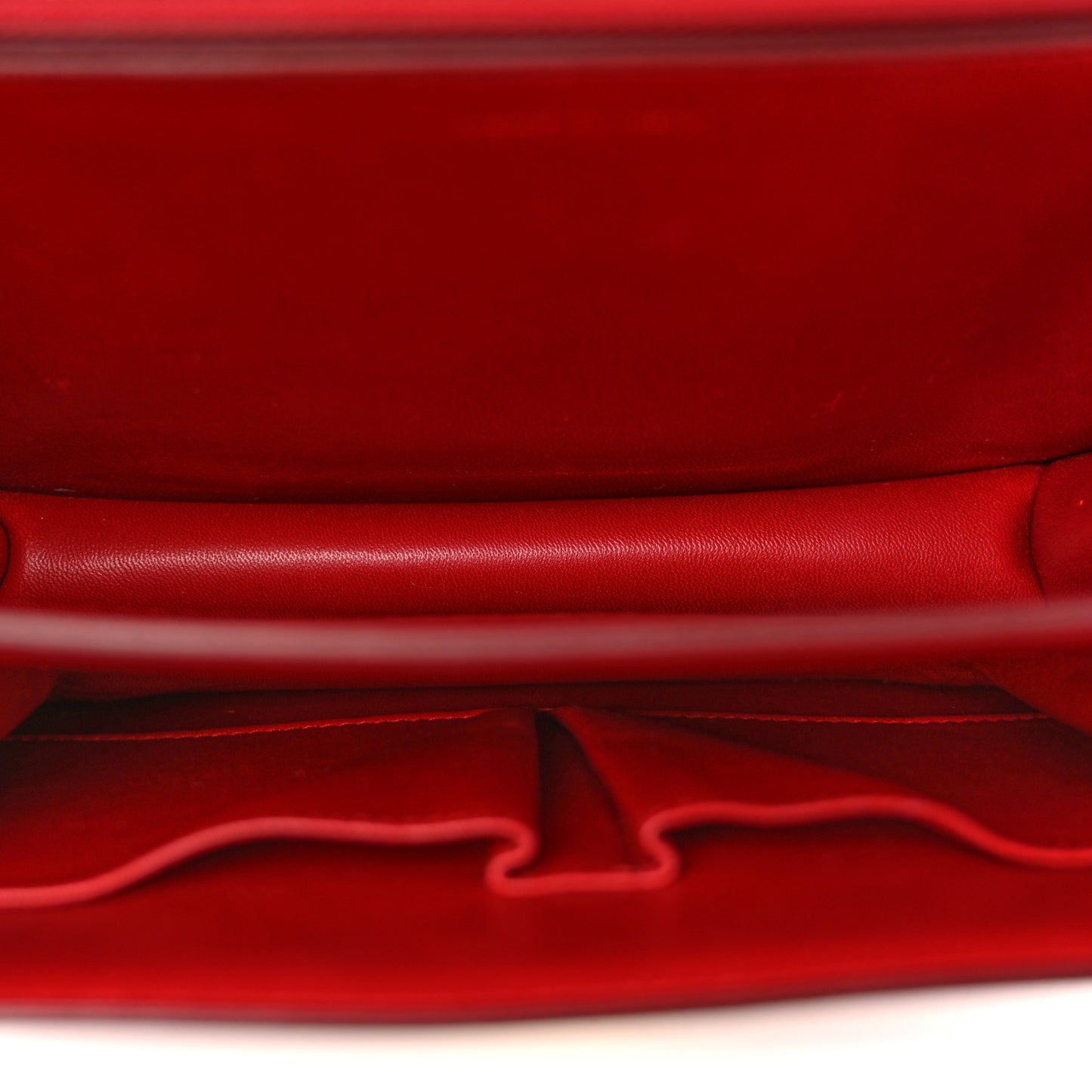 Box Calfskin Medium Classic Box Flap Bag Red