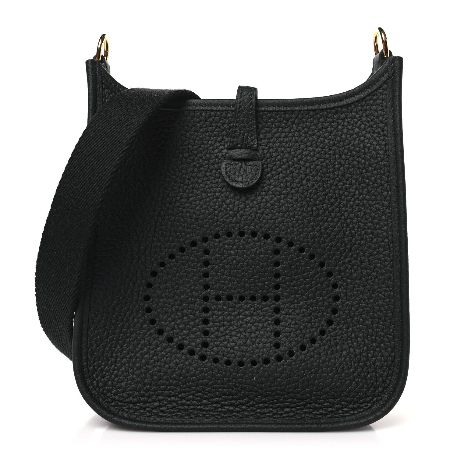 Hermes Taurillon Clemence Evelyne TPM Black 1 of 11