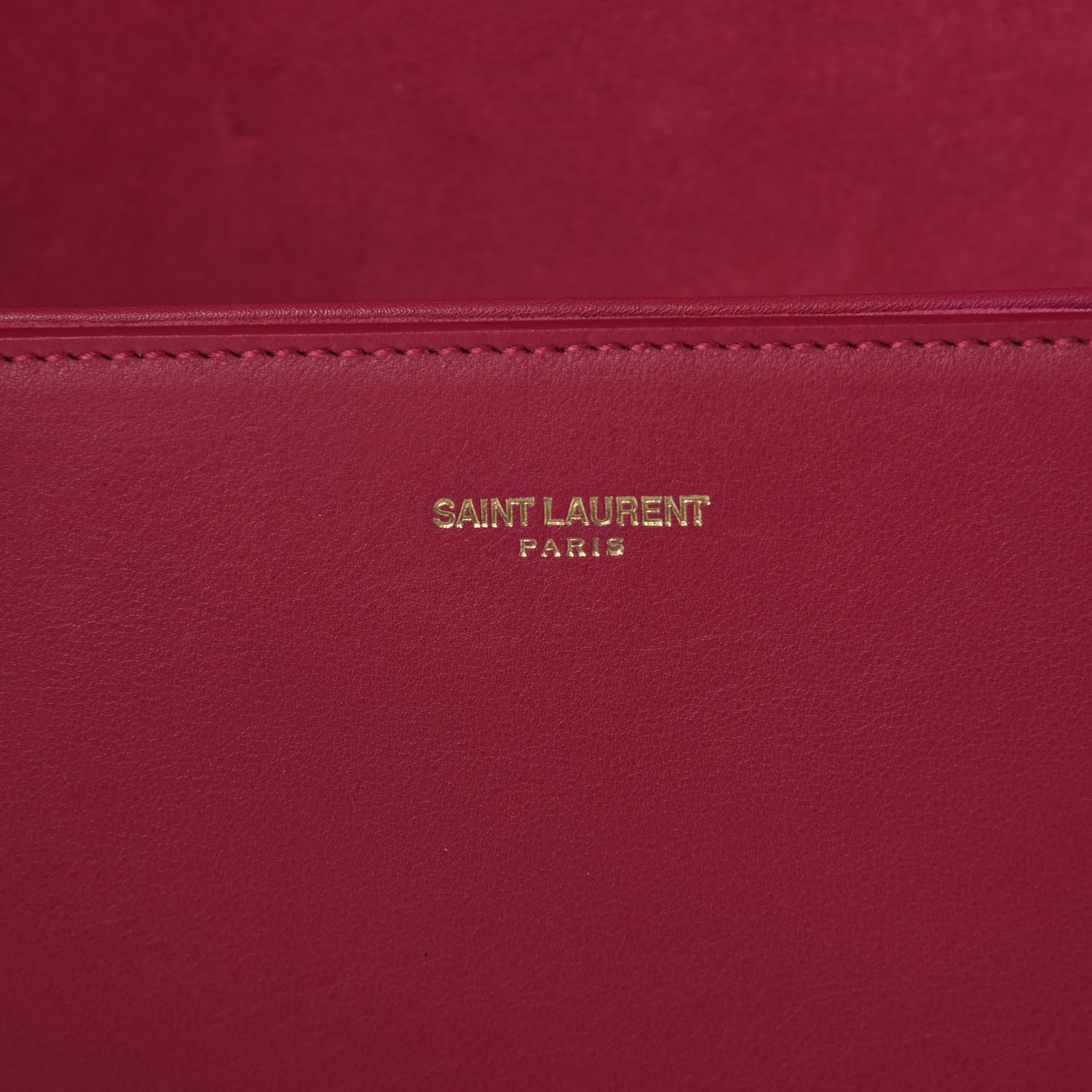 Saint Laurent Calfskin Classic Y Satchel Fuchsia 8 of 12