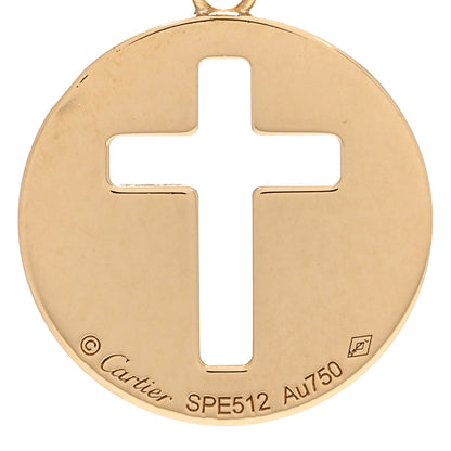 Cartier 18K Yellow Gold Cross Symbol Pendant 2 of 3