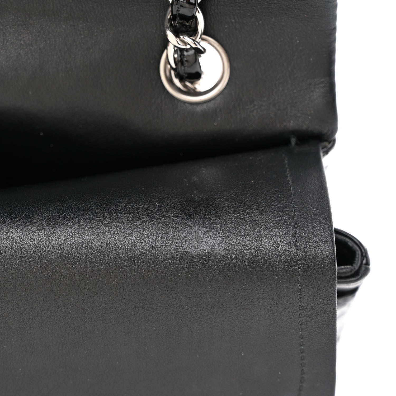 Chanel Patent Quilted Medium Double Flap Black 12 of 13