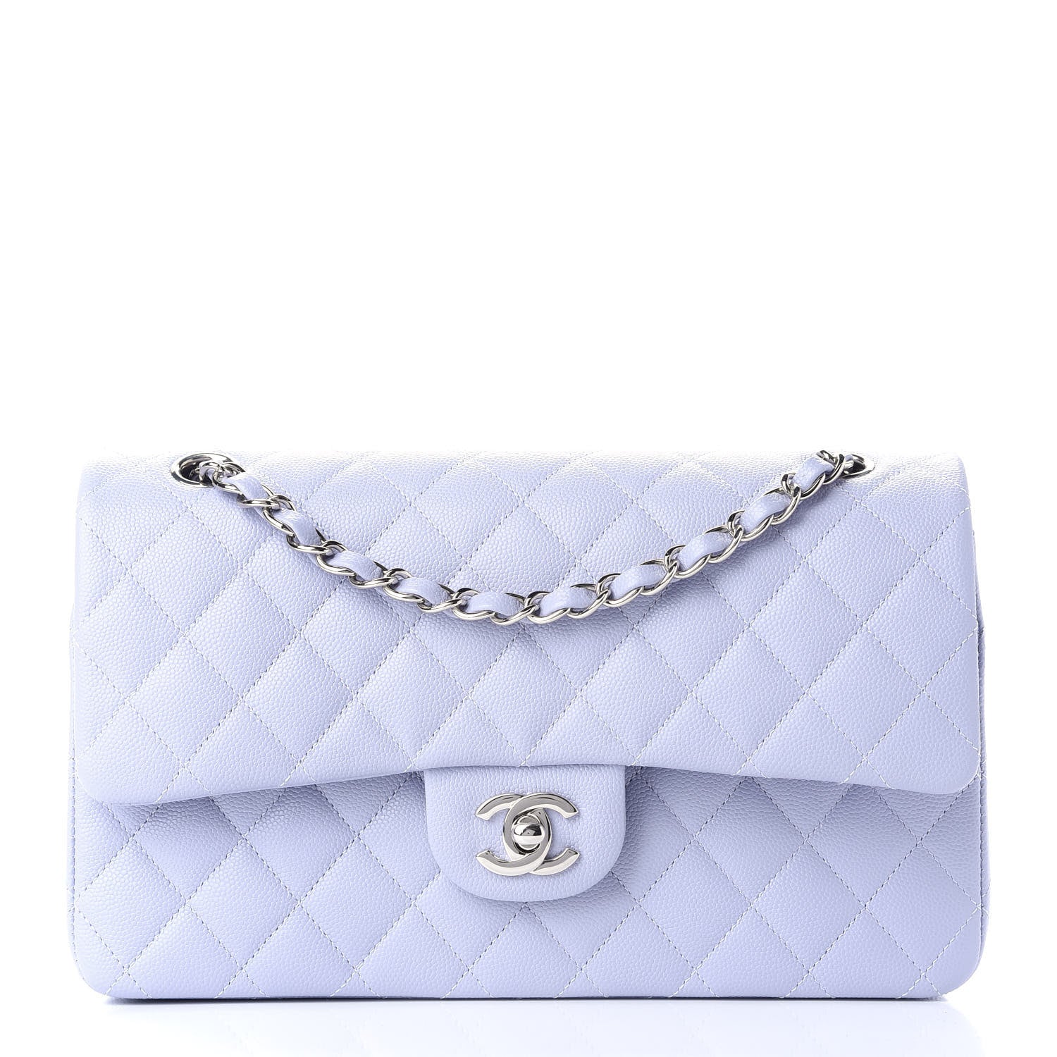 Chanel Caviar Quilted Medium Double Flap Light Purple 1 of 9