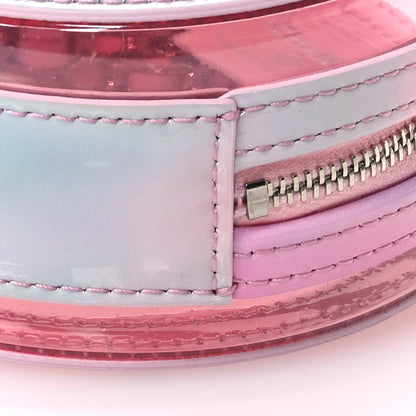 Chanel PVC Lambskin Filigree Round Clutch With Chain Pink 10 of 11
