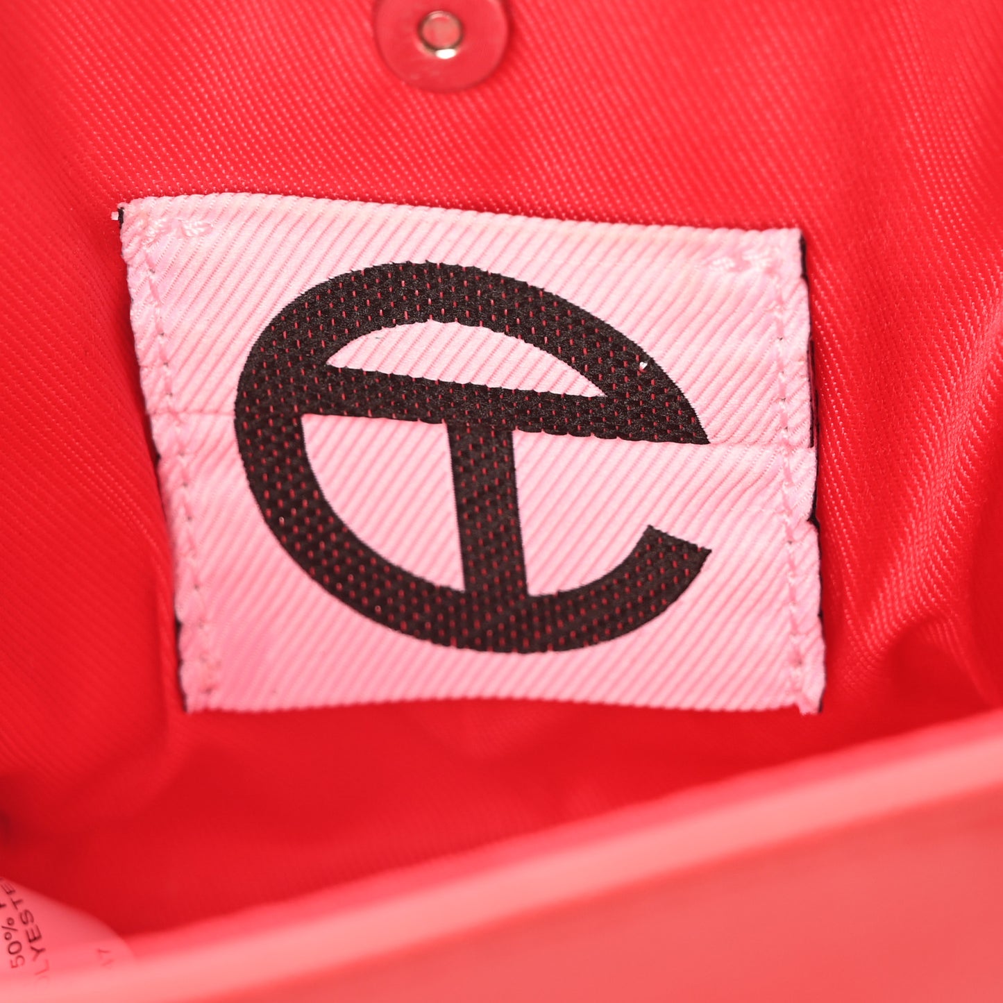 Vegan Leather Small Shopping Bag Red