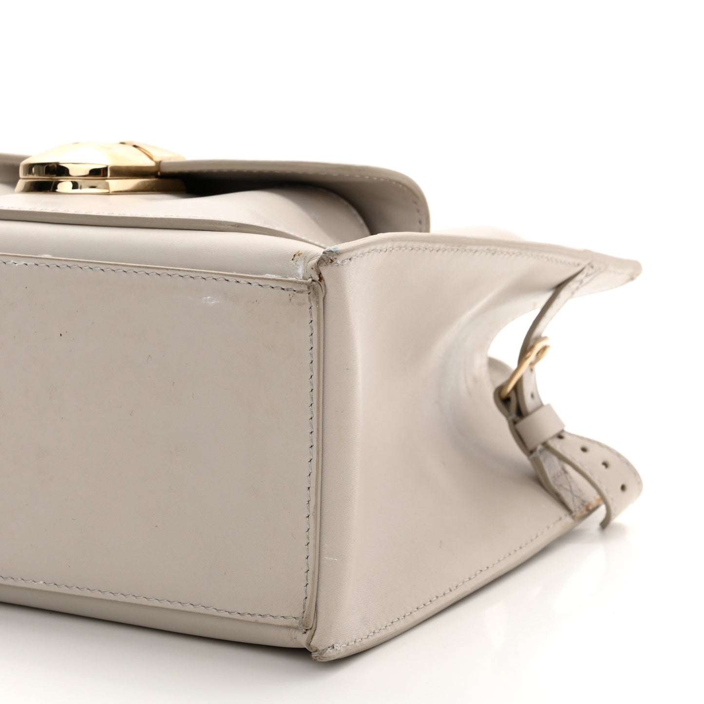 Calfskin Padlock Mini All Afternoon Tote Gris Glace