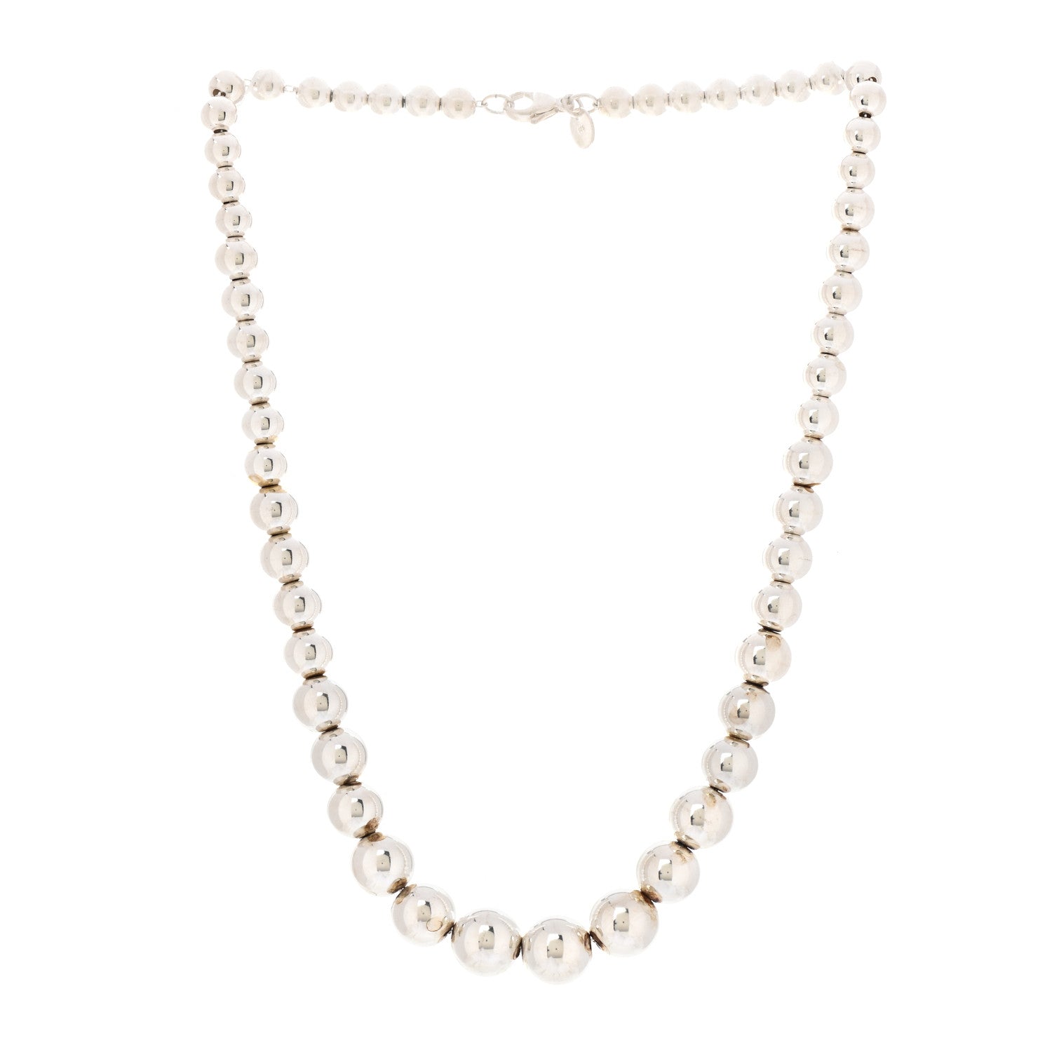 Tiffany Sterling Silver HardWear Graduated Ball Necklace 3 of 5