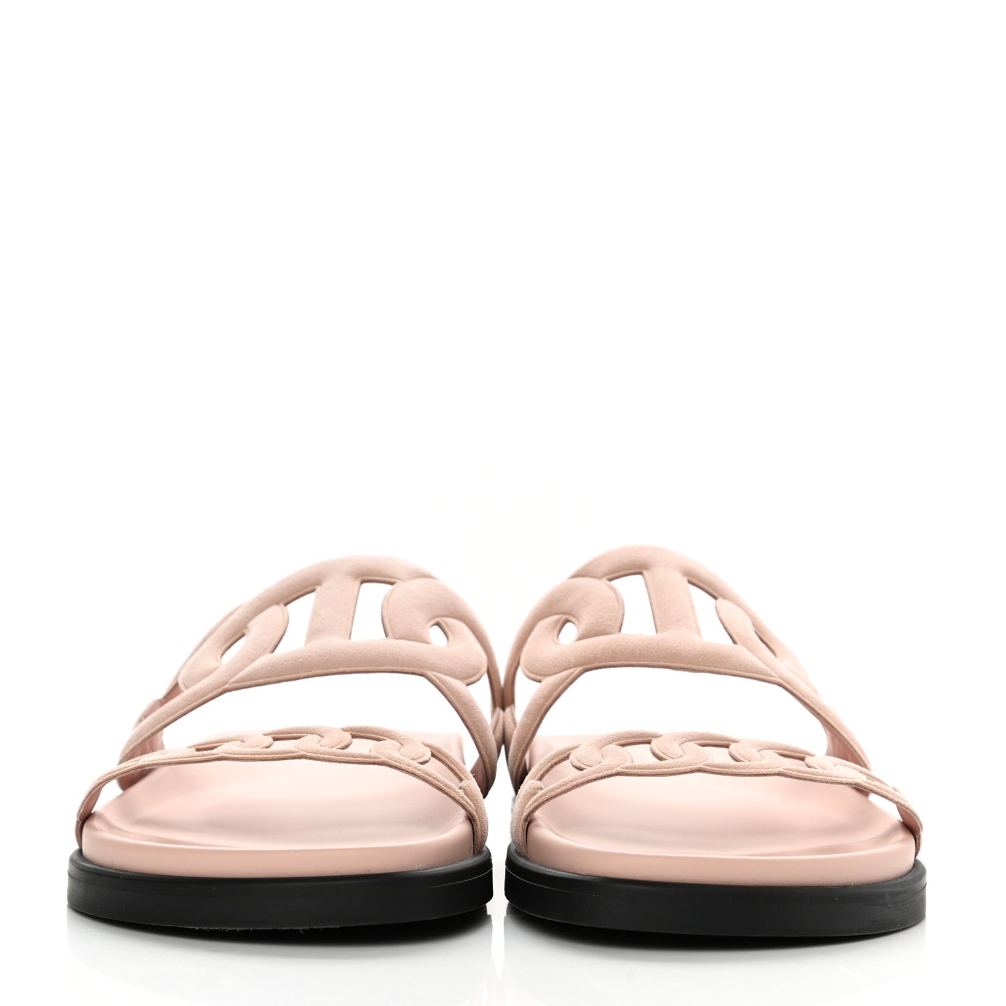 Suede Goatskin Extra Sandals 38 Rose Opaline
