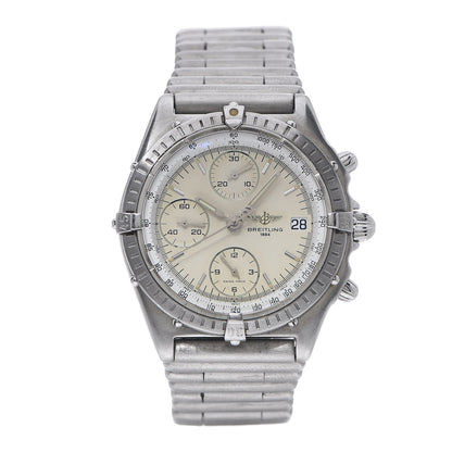 Breitling Stainless Steel 39mm Chronomat Bullet Link Automatic Watch Beige A13048 1 of 7