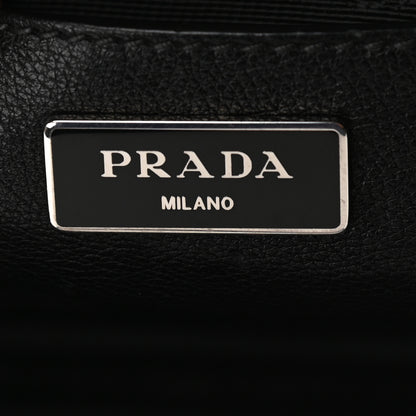 Prada City Calf Medium Galleria Double Zip Tote Black 6 of 12