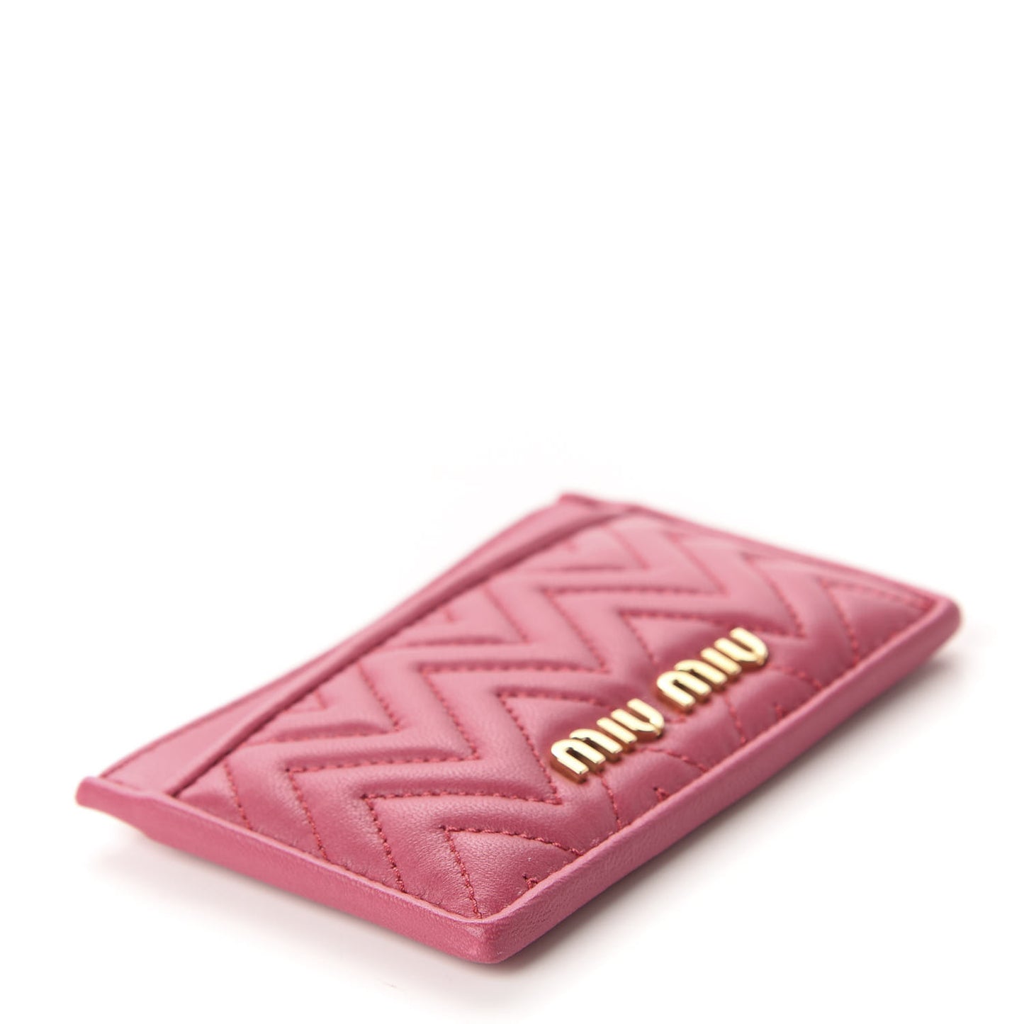 Nappa Matelasse Card Case Peonia