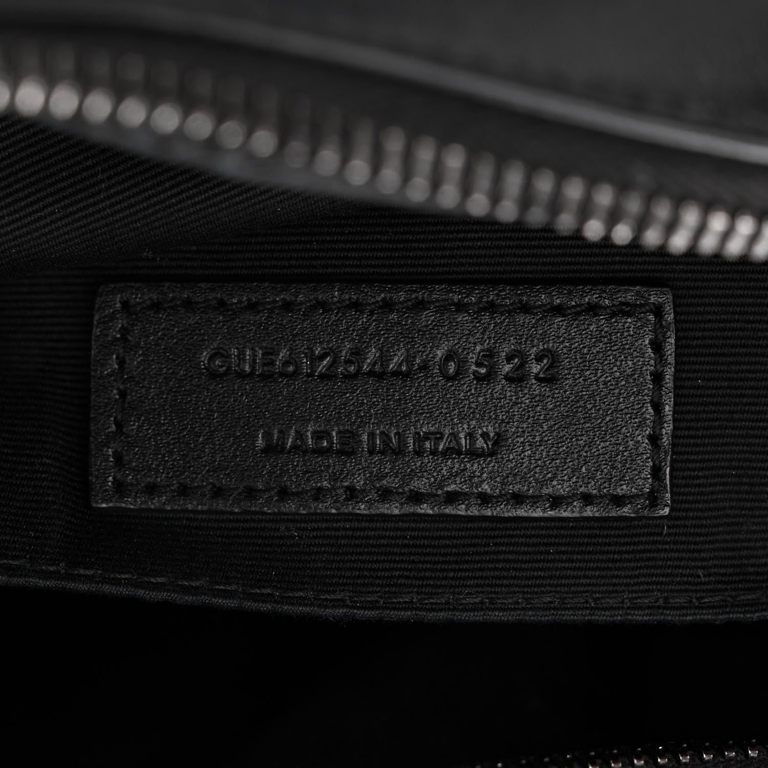 Saint Laurent Calfskin Matelasse Monogram Monochrome Lou Camera Bag Black 7 of 15