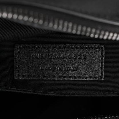 Saint Laurent Calfskin Matelasse Monogram Monochrome Lou Camera Bag Black 7 of 15