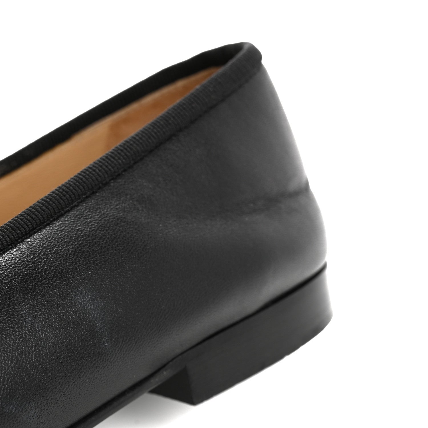 Chanel Lambskin Patent Cap Toe Ballerina Flats 39 Black 12 of 14