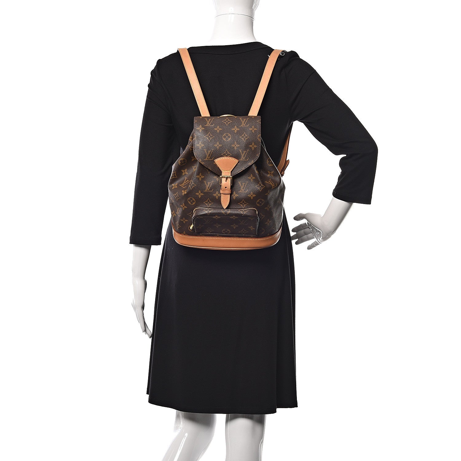 Louis Vuitton Monogram Montsouris MM Backpack 2 of 9