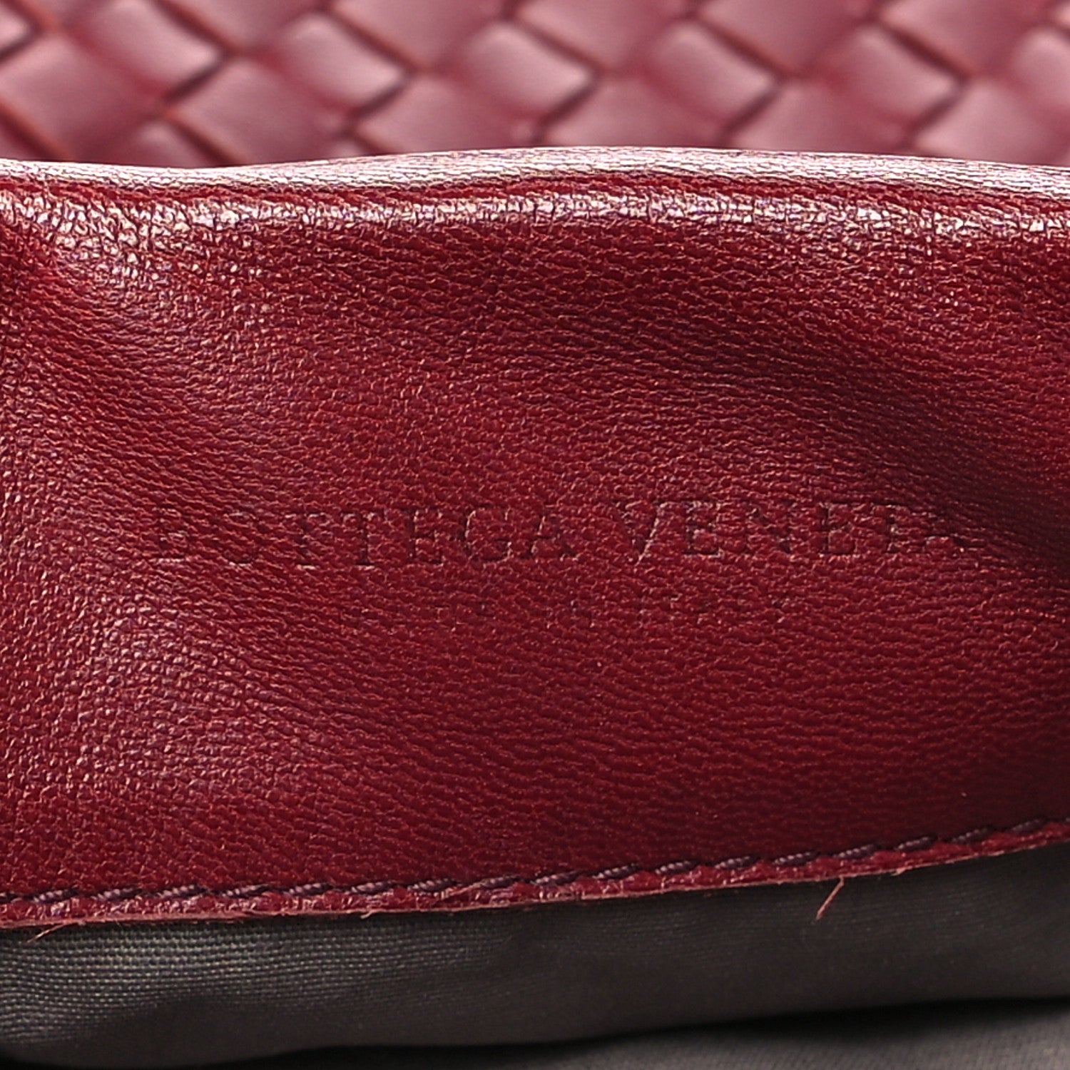 Bottega Veneta Nappa Intrecciato Flap Shoulder Bag Bordeaux 6 of 10