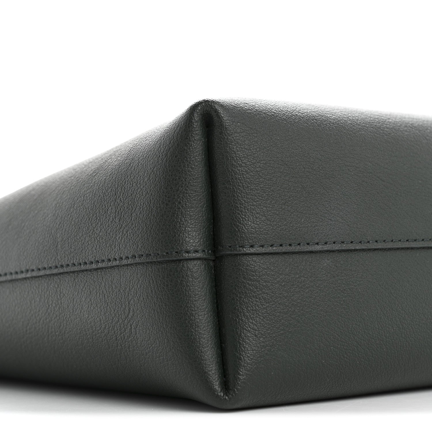 Saint Laurent Calfskin North-South Shopping Tote Green 10 of 12
