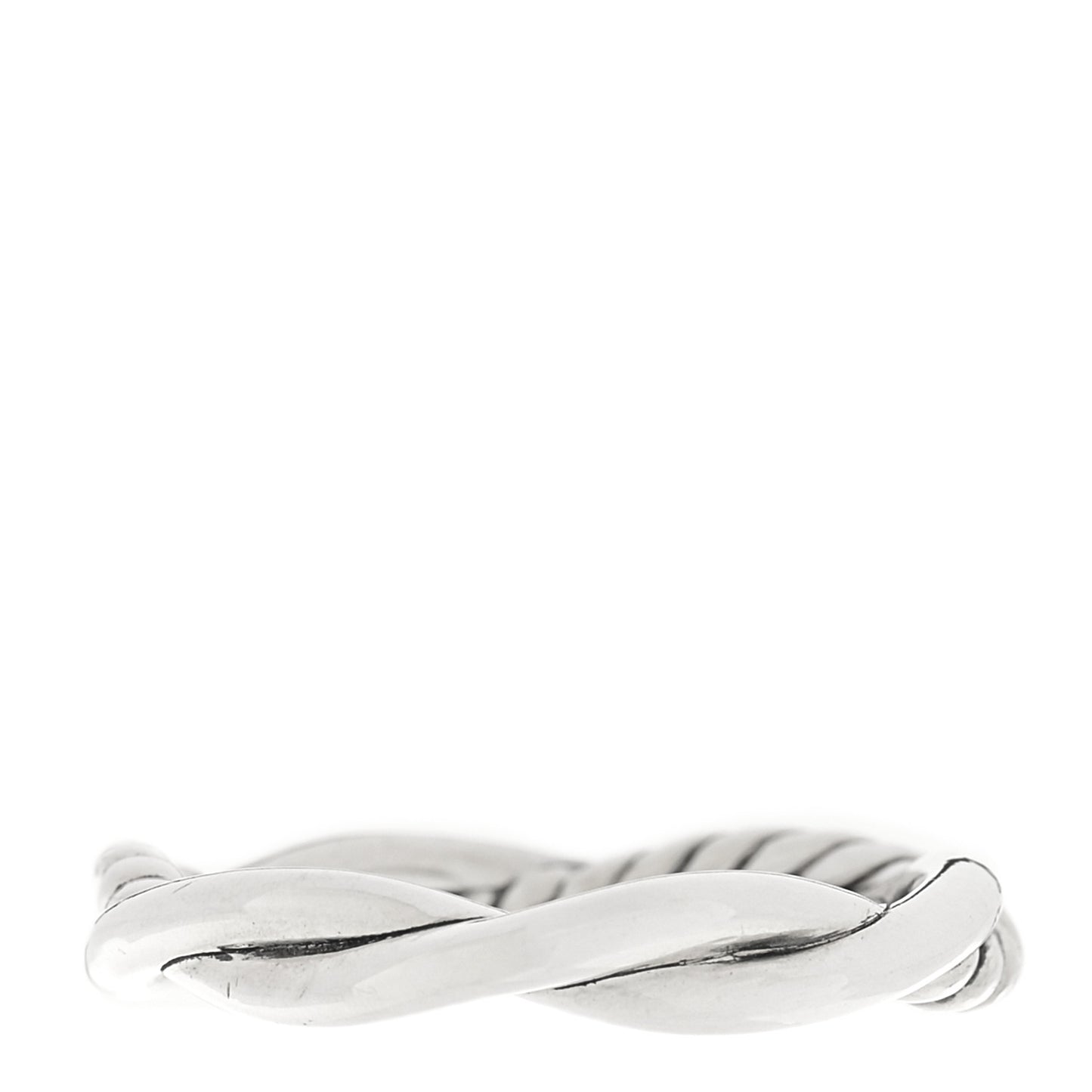 Sterling Silver 14K Yellow Gold Petite Infinity Band Ring 54 7