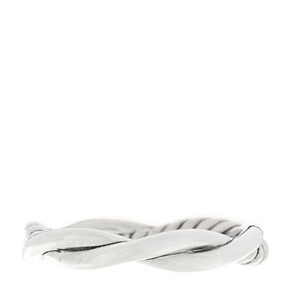David Yurman Sterling Silver 14K Yellow Gold Petite Infinity Band Ring 54 7 3 of 5