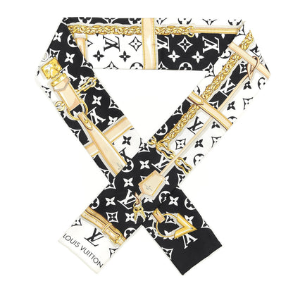 Louis Vuitton Silk Monogram Confidential Bandeau Black 1 of 4