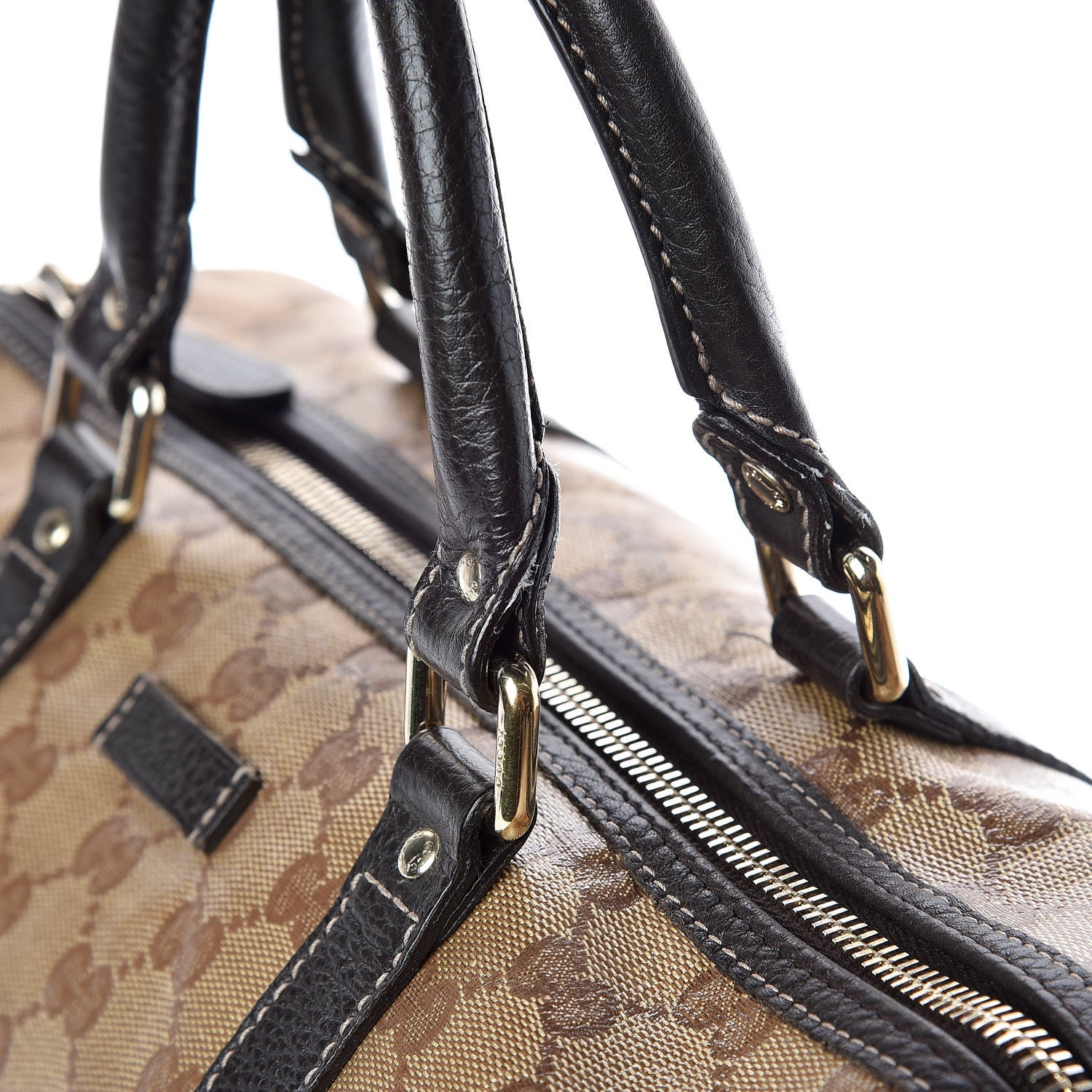 Gucci Crystal Monogram Medium Joy Boston Dark Brown 21 of 27