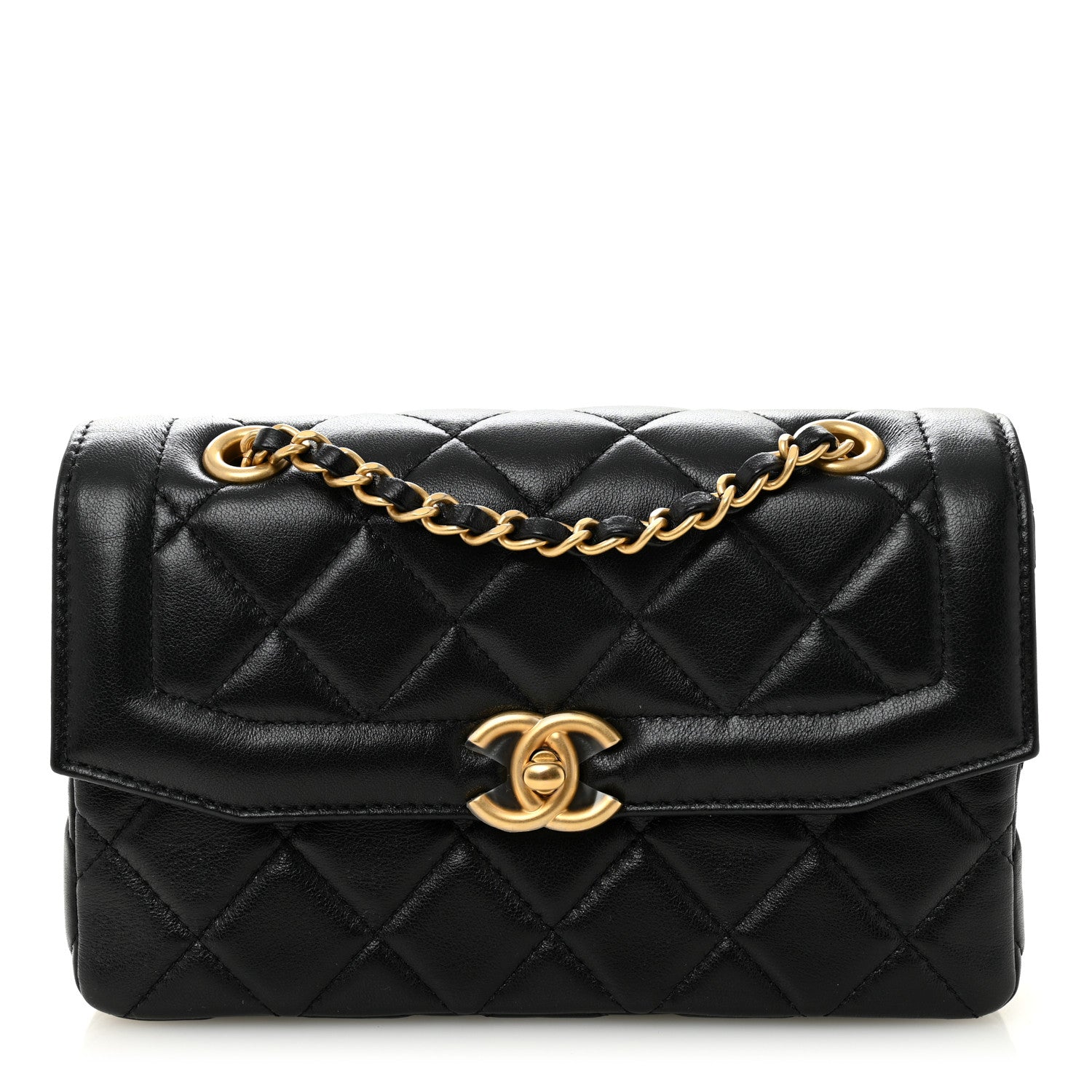 Chanel Shiny Lambskin Quilted Mini Flap Black 1 of 11