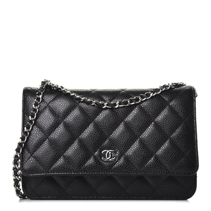 Chanel Caviar Quilted Wallet On Chain WOC Black 1 of 11