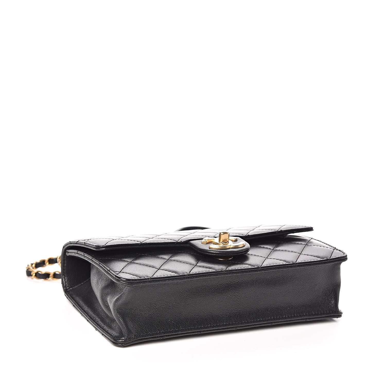 Chanel Lambskin Quilted Small Chic Pearls Flap Black 4 of 10