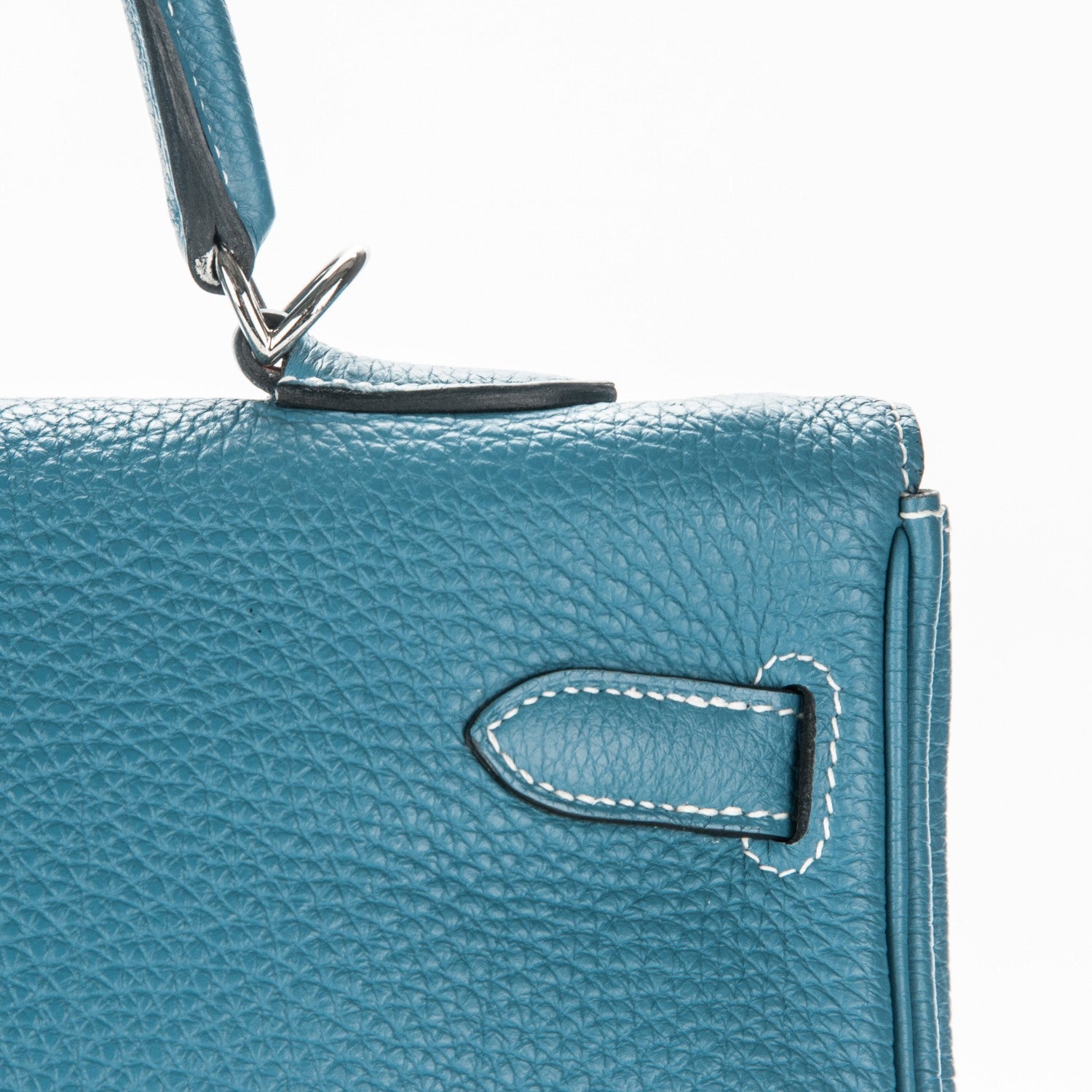 Hermes Togo Kelly Retourne 32 Blue Jean 13 of 30