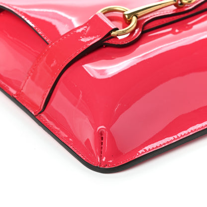 Gucci Patent Large Bright Bit Shoulder Bag Shocking Pink 9 of 10